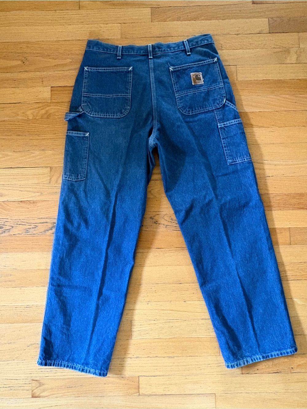 Carhartt Carpenter Jeans Men's 36x30 Dark Wash Workwear Denim Pants